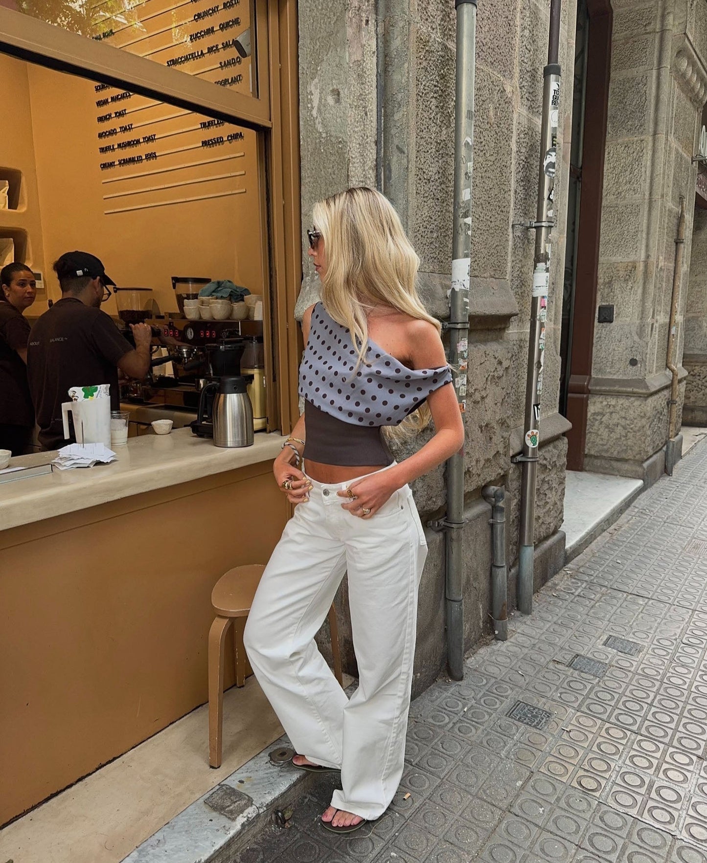 Kimmie polka dotted top - ShopLorca