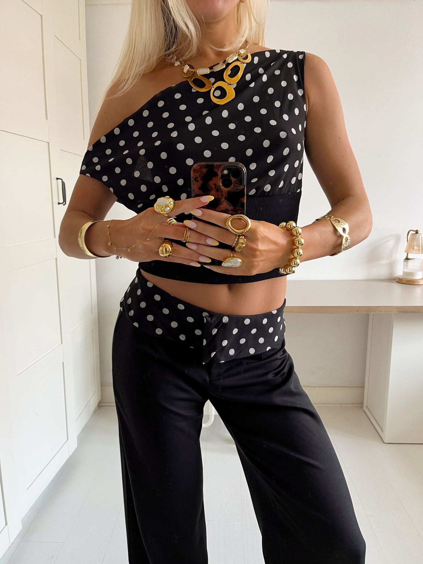 Kimmie polka dotted top - ShopLorca