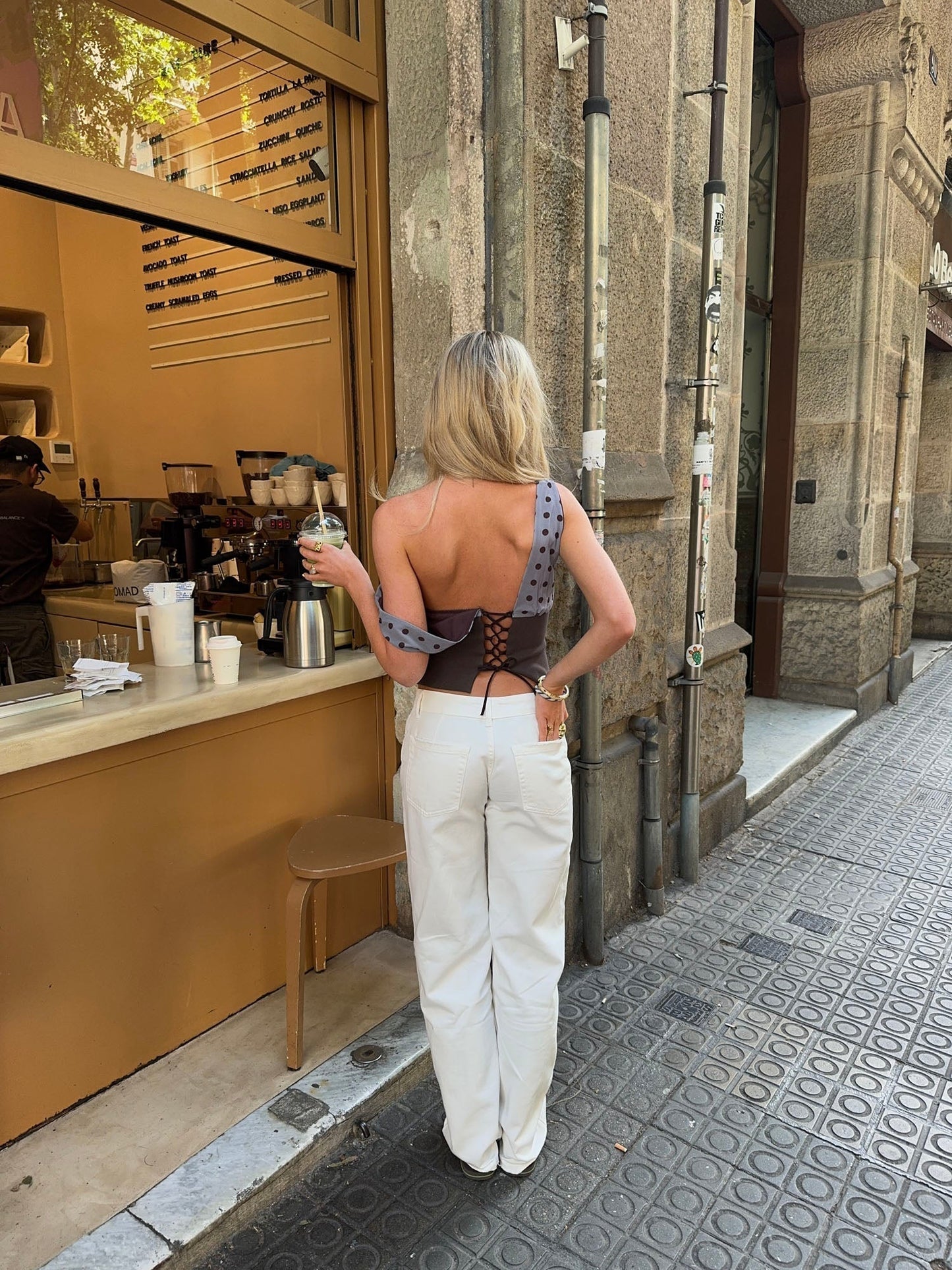 Kimmie polka dotted top - ShopLorca
