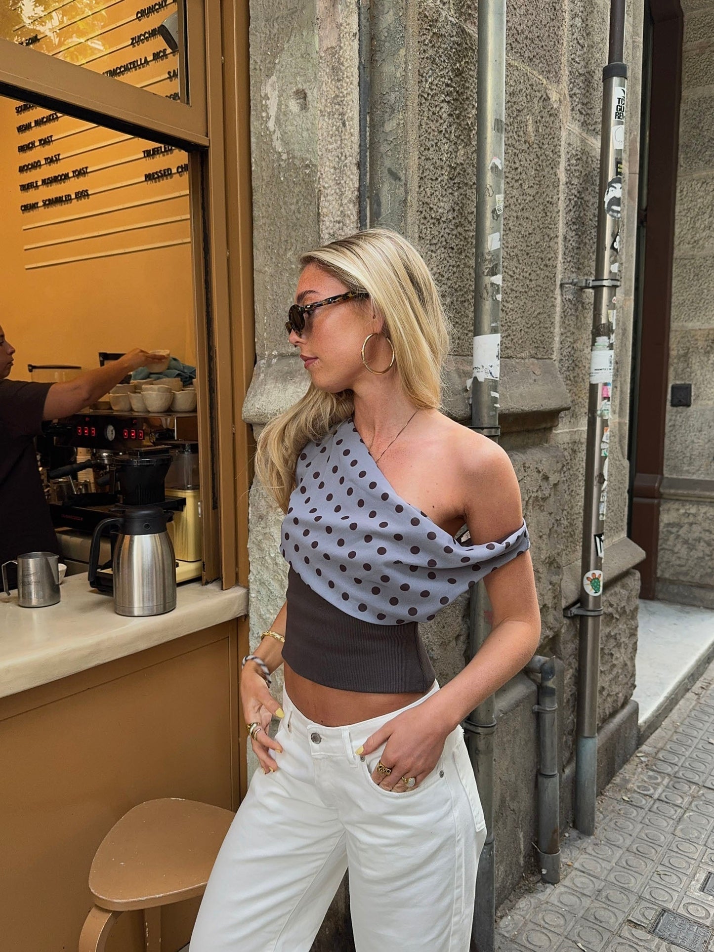 Kimmie polka dotted top - ShopLorca
