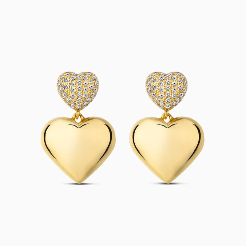 Saint Heart Pendant Earrings - ShopLorca
