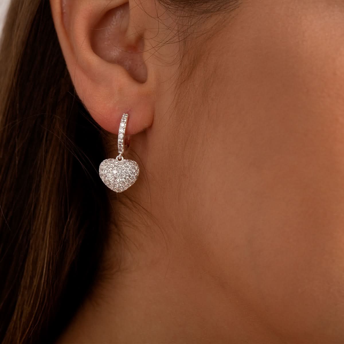 The Hills Heart Pendant Earrings - ShopLorca