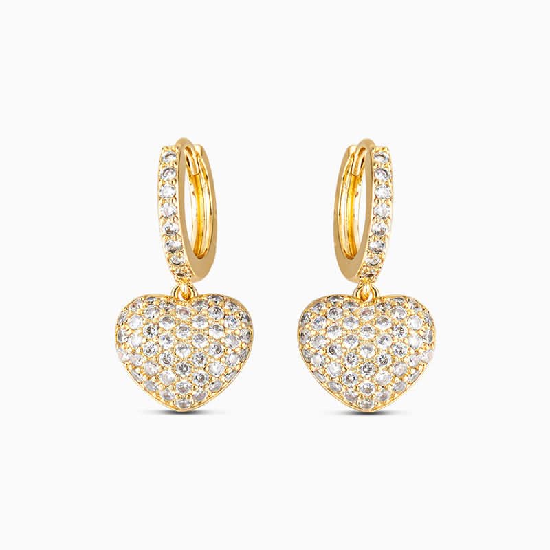 The Hills Heart Pendant Earrings - ShopLorca