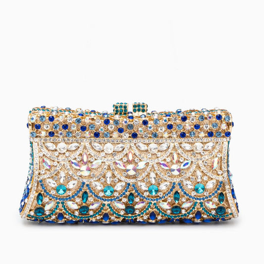 Aubrielle Diamond - Encrusted Clutch Bag - ShopLorca