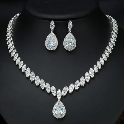 Dainty Droplet Gemstone Jewelry Set - ShopLorca