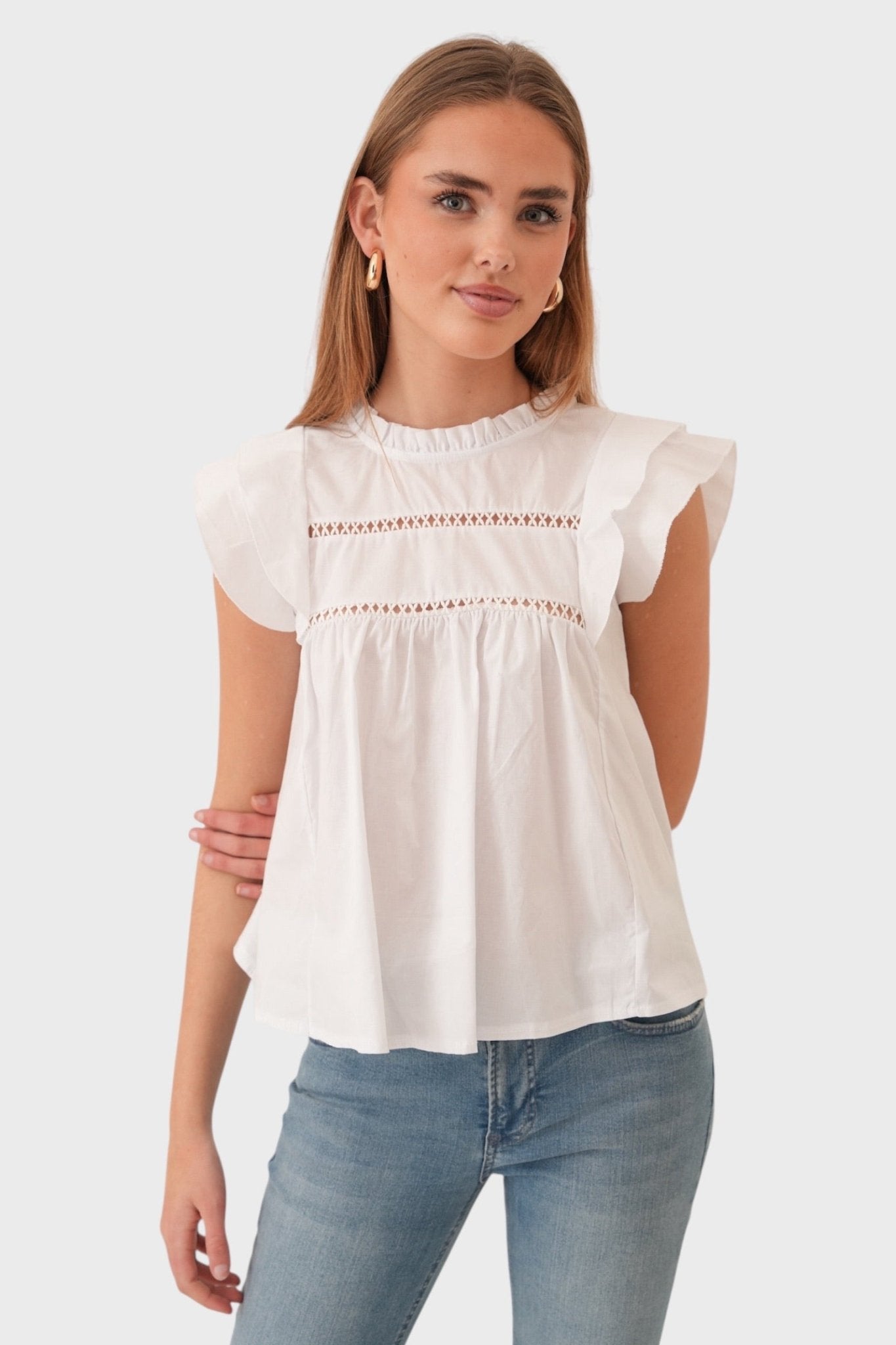 "Dreamy" blouse white - ShopLorca