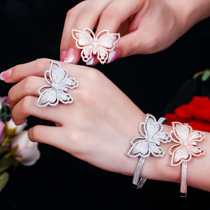 Glistening Butterfly Jewelry Set - ShopLorca