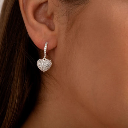 The Hills Heart Pendant Earrings - ShopLorca